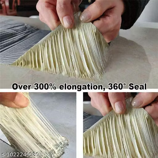 Super Strong Adhesive Waterproof Permanent Repair Aluminum Butyl Tape Rubber Foil Suitable for Roof Leak, surface Crack, Window Sill Gap, Boat Sealing, Home Renovation