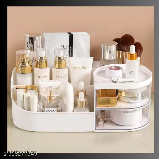 Multipurpose Makeup Organizer, Cosmetic Storage Box with Drawers