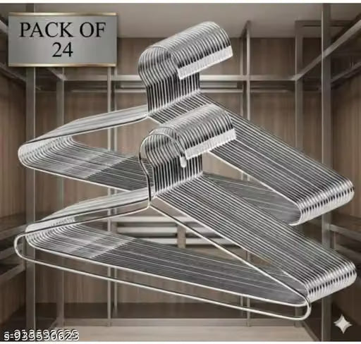 Steel hanger pack of 24 pcs
