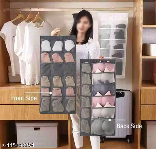 30-Pocket Double-Sided Hanging Lingerie & Accessory Organizer