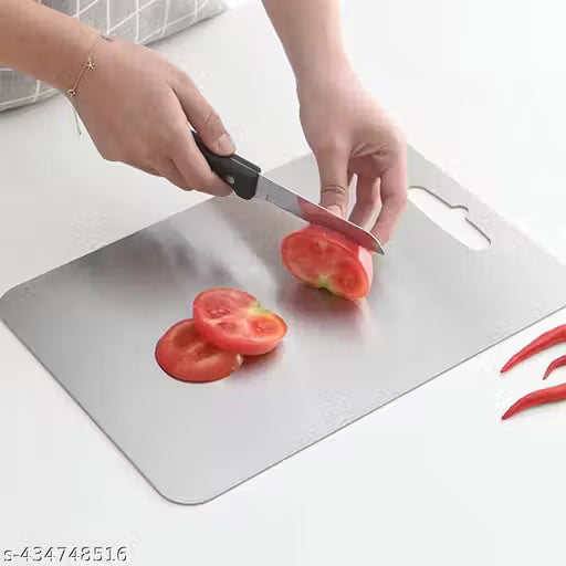 Stainless Steel Chopping Board, Heavy Duty Choping-Board Vegetable, Meats Vegetable Chopper Boards,(Pack of 1)