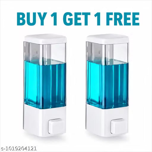 Buy 1 Get 1 Free: Automatic / Manual Wall Mounted Liquid Soap Dispenser for Bathroom & Kitchen