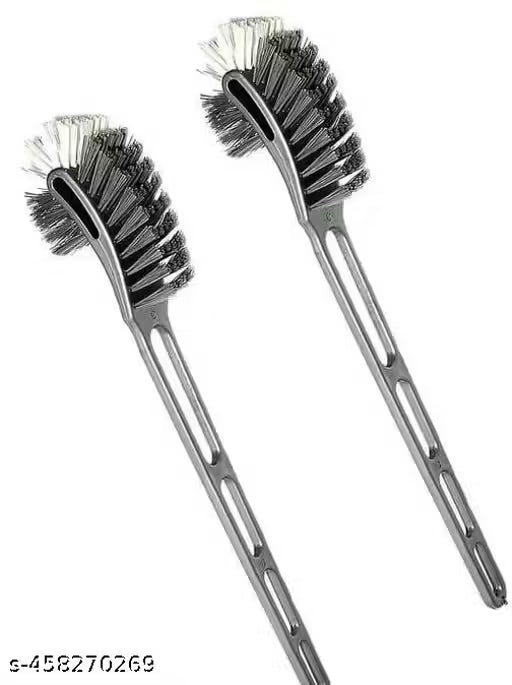 Double Hockey Toilet Brush Sliver Pack of 2
