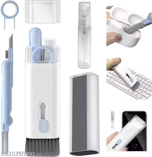 7-in-1 Cleaning Kit | All-in-One Keyboard Cleaning Kit with Brush & Cleaner for Bluetooth, AirPods, Laptop, Tablet, Phone, iPad, Smartwatch, MacBook, Earbuds & PC Accessories