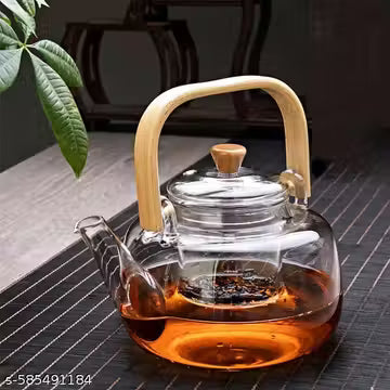 AANZIA Teapot Glass Teapot Heat-Resistant Borosilicate Glass Teapot Boiling Teapot