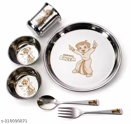 "The Super Chhota bheem dinner set for kids "